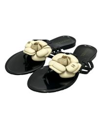 샤넬 비치 샌들 카멜리아 여성 SIZE 35 CHANEL