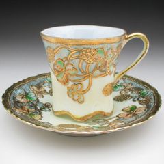 オールドノリタケ ドラゴン盛り上げ カップ＆ソーサー - メルカリ