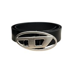 DIESEL オーバルD ベルト レザー ブラック 90/36 - メルカリ