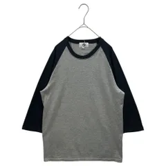 GOODENOUGH(グッドイナフ) Glam G One-Point Logo 7/8 Sleeve Raglan Cut and Sewn グラムG ワンポイント ロゴ 7分袖 ラグラン カットソー 3 ネイビー×グレーのサムネイル