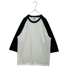 GOODENOUGH(グッドイナフ) Glam G One-Point Logo 7/8 Sleeve Raglan T-Shirt グラムG ワンポイント ロゴ 7分袖 ラグラン Tシャツ 3(L程度) ブラック×ホワイトのサムネイル