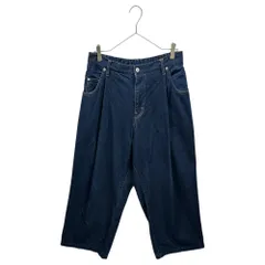 NEON SIGN(ネオンサイン) Wide denim slacks “One wash” ワイド デニム スラックス ワンウォッシュ N0344OW 46 インディゴ 12.5oz タック パンツのサムネイル