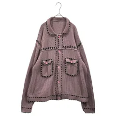 PHINGERIN(フィンガリン) 23AW PG1 KNIT トラッカー ニット ジャケット PD-232-KN-021 L ピンク カーディガンのサムネイル