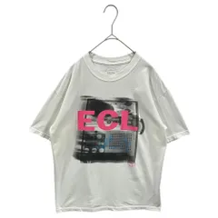 ELECTRIC COTTAGE(エレクトリックコテージ) Analog Pulse Graphic S/S T-Shirt アナログ パルス ECL グラフィック 半袖 Tシャツ M ホワイト×ピンクのサムネイル