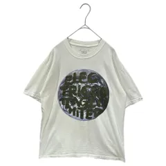 ELECTRIC COTTAGE(エレクトリックコテージ) Earth Graphic S/S T-Shirt アース グラフィック 半袖 Tシャツ M ホワイト×カーキ×ネイビーのサムネイル