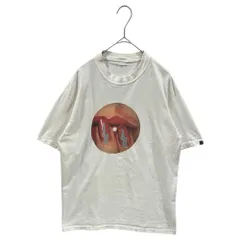 ELECTRIC COTTAGE(エレクトリックコテージ) 2002SS Lip Lightning Circle Graphic S/S T-Shirt リップ ライトニング サークル グラフィック 半袖 Tシャツ M ホワイト×レッド×シルバーのサムネイル