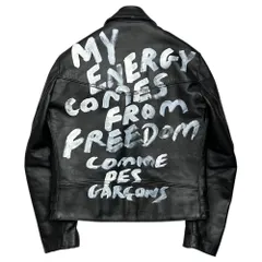 COMME des GARCONS×LEWIS Leathers(コムデギャルソン×ルイスレザー) 2024AW 青山店限定 ”MY ENERGY FROM FREEDOM” LIGHTNING ライトニング ダブル ライダース ジャケット KZ-J017のサムネイル