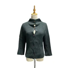 Maison Martin Margiela(メゾン マルタンマルジェラ) 2001AW ⑥ By Miss Deanna High-neck ribbed knit cardigan ハイネック リブ ニット カーディガン 3761500 表記無(S程度)のサムネイル
