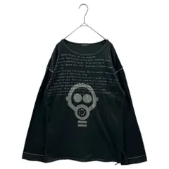 MILKBOY(ミルクボーイ) 2000's Hem-Zip Gas Mask L/S T-Shirt 裾ジップ ガスマスク 長袖 Tシャツ FREE ブラック×ホワイトのサムネイル