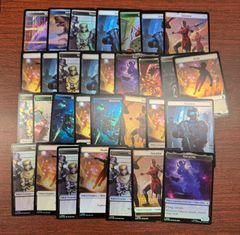 MTG 基本土地 平地 島 沼 山 森 英語 foil セット まとめ MSH マーベル