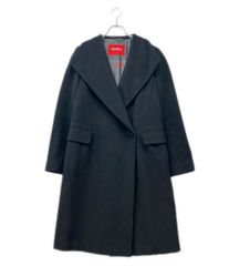 MaxMara STUDIO ファー付き フーデッドコート ブラック 36 - メルカリ