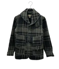 ダブルアールエル ジャケット ウール チェック マッキーノ ショールカラー ブラック×グレー WOOL CHECK MACKINAW JACKET メンズ SIZE XS RRLのサムネイル