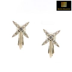 agete ダイヤモンド ネックレス K18 シークレットセッティング 0.1ct 