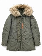 新品*RRL*フェイク ファートリム キルテッド パーカー*S*ダブルアール