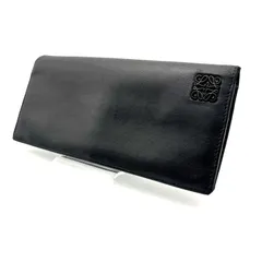 【 良品 】LOEWE　ロエベ　アナグラム　長財布　バイカラー　レザー　ブラック／ブルーのサムネイル