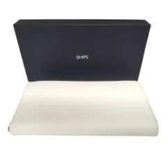 SHIPS シップス フェイクレザー ラウンドジップ ウォレット 長財布 F ホワイトのサムネイル
