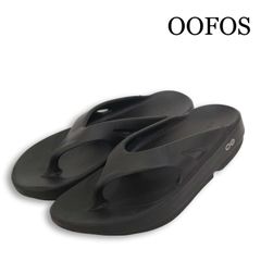 ⭐︎訳あり美品 oofos ブラック EU37トングサンダル23.0-23.5 - メルカリ