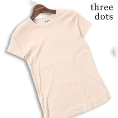 three dots スリードッツ 春夏★ 半袖 スリム Tシャツ カットソー USA製 Sz.M レディースのサムネイル