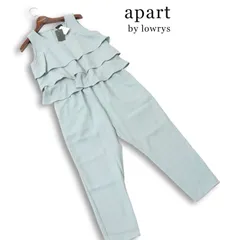 未使用★ apart by lowrys アパートバイローリーズ 春夏 フリフリ ノースリーブ オールインワン サロペット Sz.M レディースのサムネイル