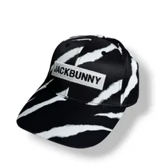 新品未使用 Jack Bunny!! ジャックバニー ボックスロゴキャップ (UNISEX) キャップ 帽子 ユニセックス 262-5287100 ゼブラ Fサイズ 管理番号：590A-1375のサムネイル