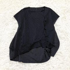 センソユニコ m_mefu ダブルストライプ 変形チュニック トップス