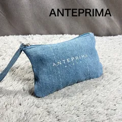 ANTEPRIMA アンテプリマ デニム地 ポーチ 小物入れ ハンドストラップ付きのサムネイル