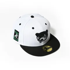 新品未使用 NEW ERA ニューエラ Chicago Cubs - 59FIFTY CO BE ALART FOR FOUL BALLS  70890304 WHITE/BLACK 帽子 キャップ 7 1/2（59.6cm)  管理番号：404A-2145