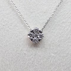 4℃ ダイヤモンド ネックレス Pt850 0.202ct 1.88g - メルカリ