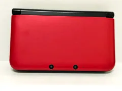 25. 【簡易動確済】ニンテンドー3DSLL 本体 レッド×ブラック (本体のみ/難有)【併売品】▲