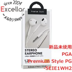 [bn:18] PGA　ステレオイヤホン Premium Style　PG-SEIE1WH2　ホワイトのサムネイル