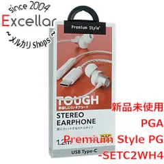 [bn:15] PGA　ステレオイヤホン カナルタイプ Premium Style　PG-SETC2WH4　ホワイトのサムネイル