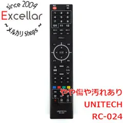 [bn:7] UNITECH　液晶テレビ用リモコン　RC-024のサムネイル