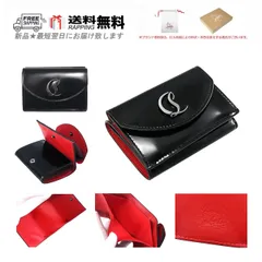 Christian Louboutin クリスチャン ルブタン 財布 LOUBI54 COMPACT WALLET ウォレット 3つ折り 新品 ★ ブラック M370..のサムネイル