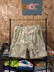 LRG ナイロンショーツ 総柄 ボタニカル柄 カーゴショーツ Mサイズのサムネイル
