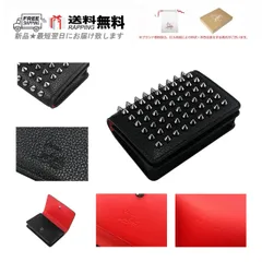 Christian Louboutin クリスチャン ルブタン カード ケース 名刺 財布 クレカ M LOUBEKA CALF EMPIRE 3つ折り ★ ブラック M371..のサムネイル