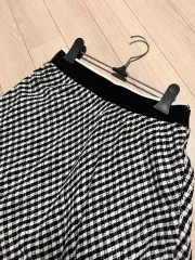 サンドロ SANDRO 22ss チェック ツイード フレア バンド ロング丈スカート 春夏 スカートのサムネイル