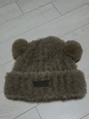 クマ ドール 耳 ファー ビーニー ブラウンのサムネイル