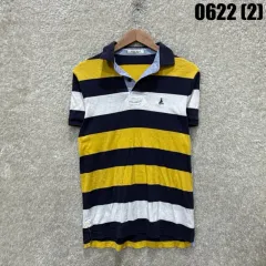 BEAN POLE ビーンポール ストライプ 半袖 カラーTシャツ イェロー mのサムネイル