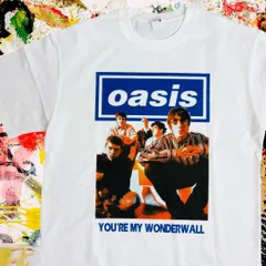 オアシス バンドT レトロ リプリント Tシャツ 半袖 メンズ 新品 個性的 白 Oasis オアシス リアムギャラガー ノエルギャラガー ブリットポップ UKロック ロックT バンT 音楽T Wonderwallのサムネイル
