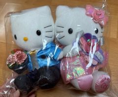 非売品新品 サンリオ2000ドール ぬいぐるみ2体セット キティぬいぐるみ