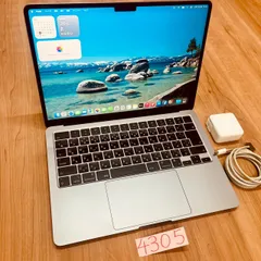 【動作確認済み】 MacBook air 13インチ 2022 アップル Apple M2 16GB 256GB 動画編集可能 カメラ内蔵 ノートPC ノートパソコン SSD搭載 macOSインストール済み 【4305】のサムネイル