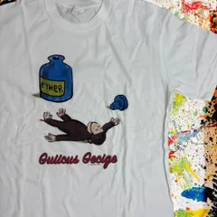 おさるのジョージ ティーシャツ 半袖 メンズ ヴィンテージリプリント L XL Curious George ひとまねこざる おさるのジョージ キャラクターT 絵本 アニメ キッズ レトロアート グラフィックT アメリカン雑貨 古着風 ヴィンテージ風