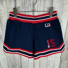 OLD RUSSELL ATHLETIC 70s 金タグ ラッセル アスレティック MIZUNO ミズノ 日本製 スポーツ ジャージ ショート パンツ ショーツ ゲームパンツ メンズ ウエスト 82 サイズのサムネイル