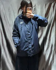 S THE NORTH FACE ザノースフェイス シンボル ロゴ ネイビー ナイロン フード ジャケット