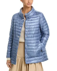ヘルノ レディース アウター コート Herno Reversible Puffer Coat French Blue to Taupe ブルーのサムネイル