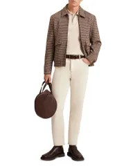 テッドベーカー メンズ トップス ポロシャツ コットン Ted Baker Connall Short Sleeve Softouch Cotton Polo Light Grey グレーのサムネイル