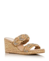 スチュアート ワイツマン レディース シューズ サンダル Stuart Weitzman Womens Lana Espadrille Wedge Sandals Natural