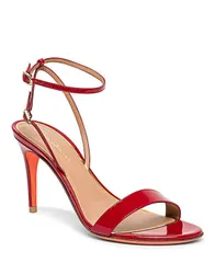 サントーニ レディース シューズ サンダル レザー ヒール Santoni Womens Patent Leather Higheel Sandals Red レッドのサムネイル