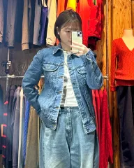 XS A.P.C. アーペーセー ツーポケット ブルー デニムジャケットのサムネイル