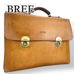 BREE ブリー ビジネスバッグ ブリーフケース ヌメ革 本革 書類カバン フラップ ナチュラル キャメル ブラウン メンズ カバン ブランド 本物 鞄 ロック付き アタッシュケース ヴィンテージ 通勤 オフィスのサムネイル
